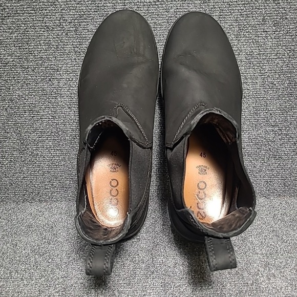ECCO Track 25 Hydromax Black Chelsea Boot Water Repellent EU 45 Size 11- 11.5 US - Picture 5 of 12